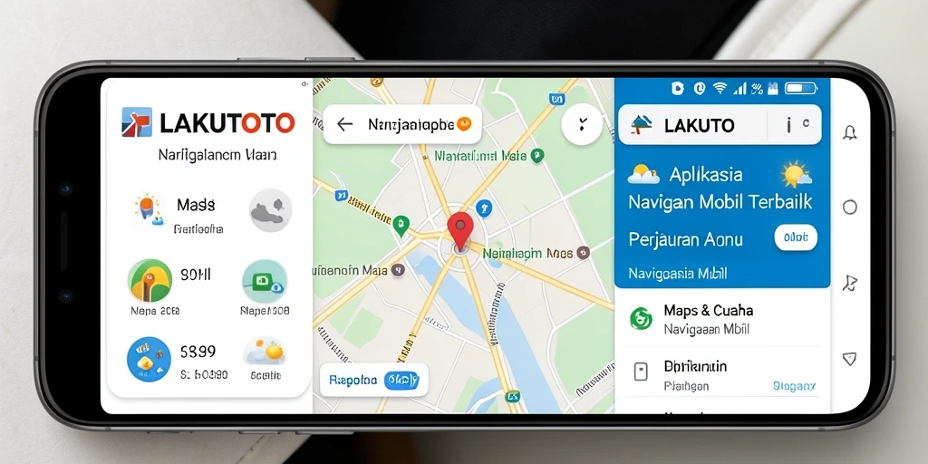 Tampilan antarmuka aplikasi LAKUTOTO dengan fitur navigasi yang intuitif.