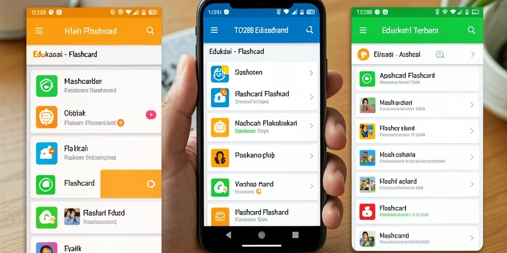 Antarmuka TO288 dengan fitur Flashcard yang menarik dan interaktif.