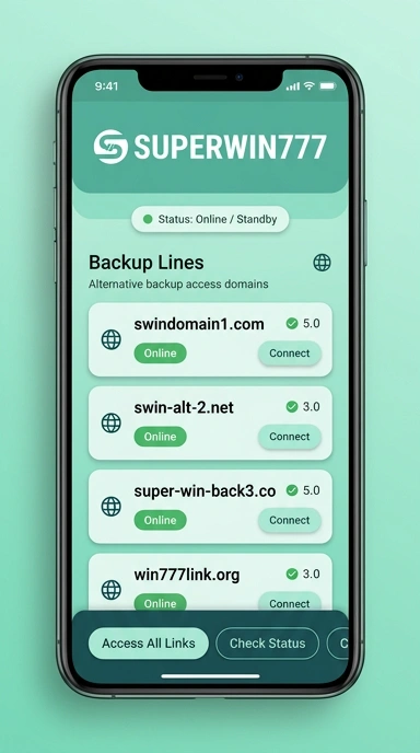 Tampilan link alternatif superwin777